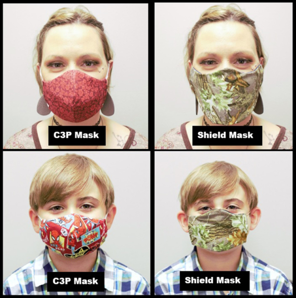 CP3 and Face Shield Masks