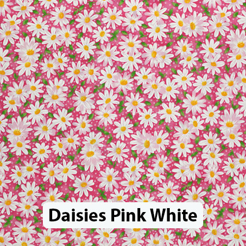 Daisies Pink White