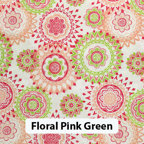 Floral Pink Green 2