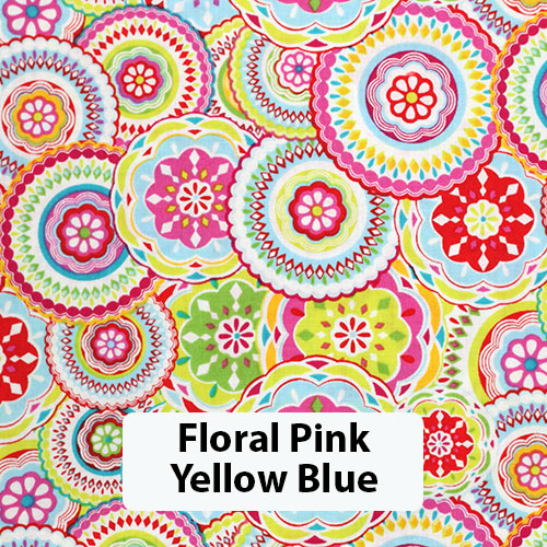 Floral Pink Yellow Blue