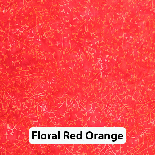 Floral Red Orange 1