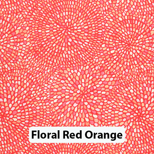 Floral Red Orange 2