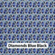 Diamonds Blue Black