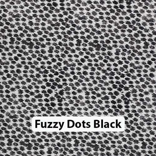 Fuzzy Dots Black