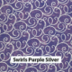 Swirls Purple Silver